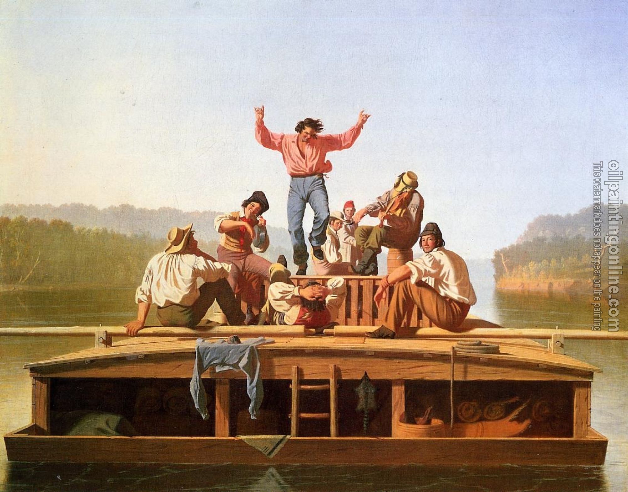 George Caleb Bingham - The Jolly Flatboarmen